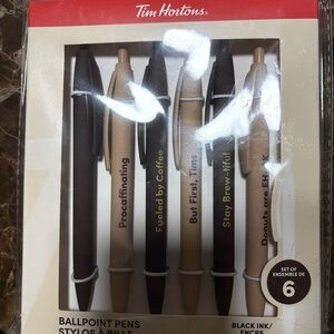 Tim Hortons Kids Ballpoint Pen Set - Black and Tan